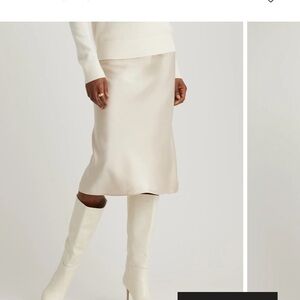 Quince washable silk skirt size small